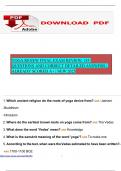 STUDY BUNDLE&lbrack;2025&rsqb; YOGA TEACHER TRAINING FINAL EXAM&vert; SMART DEAL 2025&excl;&excl;