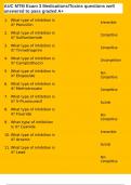AUC MTM Exam 3 Medications&sol;Toxins questions well answered to pass graded A&plus;