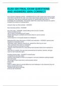 ELED 320 FINAL EXAM QUESTIONS AND ANSWERS 100&percnt; CORRECT