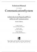 Solutions Manual for Communication Systems&colon; An Introduction to Signals and Noise in Electrical Communication&comma; 4th Edition