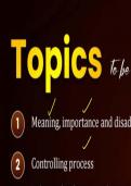 Class 12 Business Studies - Controlling &vert; Full Notes with Charts & Visual Aids 