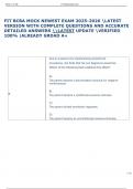 Exam &lpar;elaborations&rpar; FIT BCBA MOCK 