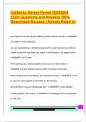 CALIFORNIA DRIVERS ED PERMIT EXAM COMPLETE PACKAGE DEAL