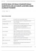 NYSTCE ESOL CST EXAM COMPLETE EXAM QUESTIONS AND ACCURATE ANSWERS &lpar;2025&rpar; &vert;ALREADY PASSED&excl;&excl;