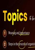 Class 12 Business Studies - Organising &vert; Full Chapter Notes with Flowcharts & Examples