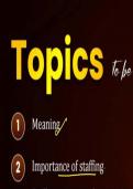 Class 12 Business Studies - Staffing &vert; Full Chapter Notes with Diagrams & Process Charts