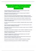 Notgrass Exploring America History Exam Units 1 - 5 With All Correct Answers 2025