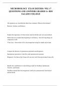 MICROBIOLOGY  EXAM 2025&sol;2026  WK 1-7 QUESTIONS AND ANSWERS GRADED A&plus; RIO SALADO COLLEGE