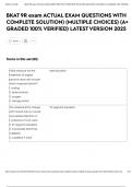 BKAT 9R exam ACTUAL EXAM QUESTIONS WITH COMPLETE SOLUTION&rpar; &lpar;MULTIPLE CHOICES&rpar; &lpar;A&plus; GRADED 100&percnt; VERIFIED&rpar; LATEST VERSION 2025