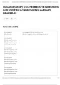 MLS&lpar;ASCP&sol;ASCPi&rpar; COMPREHENSIVE QUESTIONS AND VERIFIED ANSWERS &lpar;2025&rpar; ALREADY GRADED A&plus;