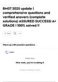BMST 2025 update &vert; comprehensive questions and verified answers &lpar;complete solutions&rpar; ASSURED SUCCESS&vert; A&plus; GRADE &vert; 100&percnt; solved &excl;&excl;
