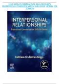 TEST BANK For Interpersonal Relationships Professional Communication Skills for Nurses 9th Edition by Elizabeth Arnold&comma; Kathleen Boggs