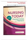 Test Bank for Nursing Today&colon; Transition and Trends&comma; 9th Edition by JoAnn Zerwekh and Ashley Zerwekh Garneau &vert;All Chapters Covered&vert;
