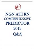 NGN ATI RN COMPREHENSIVE PREDICTOR 2019 QUESTIONS WITH  DETAILED CORRECT ANSWERS &sol;A&plus; GRADE