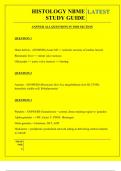  HISTOLOGY NBME STUDY GUIDE QUESTIONS AND ANSWERS 2025