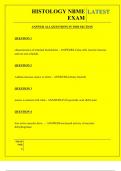  HISTOLOGY NBME EXAM QUESTIONS AND ANSWERS 2025