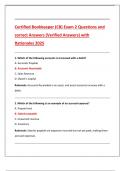 Certified Bookkeeper &lpar;CB&rpar; Exam 2 Questions and  correct Answers &lpar;Verified Answers&rpar; with  Rationales 2025