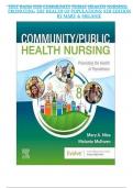 Test Bank - Community&sol;Public Health Nursing&comma; 8th Edition &lpar;Nies&comma; 2024&rpar;&comma; Chapter 1-34 &vert; All Chapters
