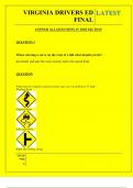 VIRGINIA DRIVERS ED FINAL QUESTIONS AND ANSWERS 2025