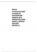 HESI RN V1&comma;V2&comma;V3&comma;V4&comma;V5&comma;AND V8 COMPLETE QUESTIONS AND ANSWERS WITH VERIFIED SOLUTIONS RATED A&plus; UPDATED 2025&sol;2026 HESI EXIT V1