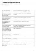 Commercial drivers license QUESTIONS AND VERIFIED ANSWERS &period;