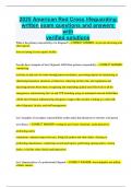 2025 American Red Cross lifeguarding written exam questions and answers with verified solutions