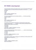 KY HVAC Journeyman Questions And Answers &vert; Updated Solutions &vert; 100&percnt; Correct Answers