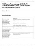 VATI Pharm&comma; Pharmacology 2019 ATI&comma; RN exam ELABORATED EXAM WITH ACCURATE AND VERIFIED ANSWERS &lpar;2025&rpar;