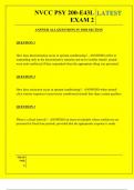  NVCC PSY 200-E43L EXAM 2 QUESTIONS AND ANSWERS 2025