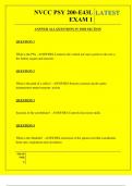  NVCC PSY 200-E43L EXAM 1 QUESTIONS AND ANSWERS 2025