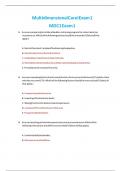 Nur 2356 nur2356 final exam review multidimensional care i mdc 1 final exam review latest 2021 2022 rasmussen