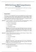HESI Exit Exam 2024 Comprehensive Review 100&percnt; Updated Questions & Rationales with Full Grading Assurance