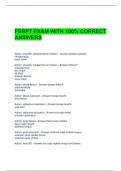 FSBPT EXAM WITH 100&percnt; CORRECT ANSWERS 
