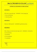 304 LCPO&sol;DIVO EXAM QUESTIONS AND ANSWERS 2025