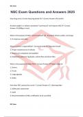 NSC Exam Questions and Answers 2025