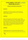  CONCORDIA NUR 418 PEDS&sol;OB EXAM 1 QUESTIONS AND ANSWERS 2025