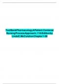 TEST BANK For Pharmacology A Patient-Centered Nursing Process Approach&comma; 11th Edition by Linda E&period; McCuistion &vert; Verified Chapter's 1 - 58 &vert; Complete