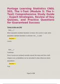 Portage Learning Statistics CNSL 503&comma; The t-Test &lpar;Module 5&colon; The t-Test&rpar; Comprehensive Study Guide &ndash; Expert Strategies&comma; Review of Key Quizzes&comma; and Practice Questions for Guaranteed Success  Terms in this set &lpar;34&rpar;    Quiz&lowbar;&lowbar;&lowbar;&lowbar;&quest; When population standard devia