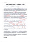 Az Real Estate Final Exam 2025