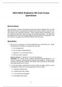  2024 HESI Pediatrics Exit Exam &ndash; Real Exam Questions with Verified Answers &vert; Graded A&plus; &vert; Original Copy