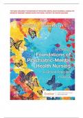 TEST BANK VARCAROLIS' FOUNDATIONS OF PSYCHIATRIC-MENTAL HEALTH NURSING A CLINICAL 9TH  EDITION BY MARGARET JORDAN HALTER &vert;TEST BANK&vert; CHAPTER 1-36 UPDATED 2022&sol;2023 