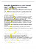 Psyc 210 Test &num;1 Chapters 1-4 &vert; Actual study set &vert; Questions and Answers