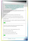 NUR 256 MIDTERM EXAM NEWEST ACTUAL  EXAM COMPLETE 250 QUESTIONS AND  CORRECT DETAILED ANSWERS &lpar;VERIFIED  ANSWERS&rpar;  