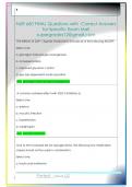 NUR 660 FINAL Questions with  Correct Answers   for Specific Exam Mail  supergrades12&commat;gmail&period;com 