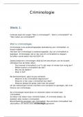 Criminologie volledige samenvatting