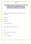 EC 250 EXAM LATEST UPDATE THIS YEAR ALL WITH COMPLETE 200 QUESTIONS AND WELL ELABORATED ANSWERS JUST RELEASED