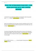 TEXAS FIRE EXTINGUISHER EXAM 2025 &vert; NEW EXAM QUESTIONS WITH 100&percnt; VERIFIED ANSWERS