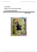 Test Bank for Biology&colon; Life on Earth with Physiology 10th Edition by Audesirk Gerald&comma; All Chapters Included