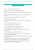 Agronomy Final Exam Prep&period; Exam Questions and Correct Answers With 100&percnt; Correct Answers &vert; Latest 2025 Update&period; 
