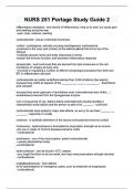 NURS 251 Portage Study Guide 2 &lpar; verified answers &rpar;